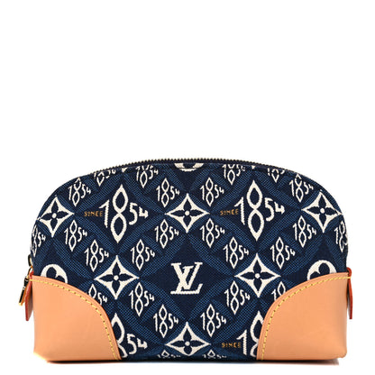 Louis Vuitton Jacquard Since 1854 Cosmetic Pouch PM Blue 1 of 14
