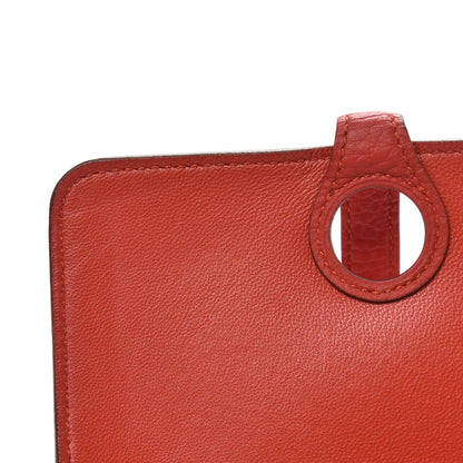 Hermes Togo Dogon Compact Wallet Vermillion 6 of 9