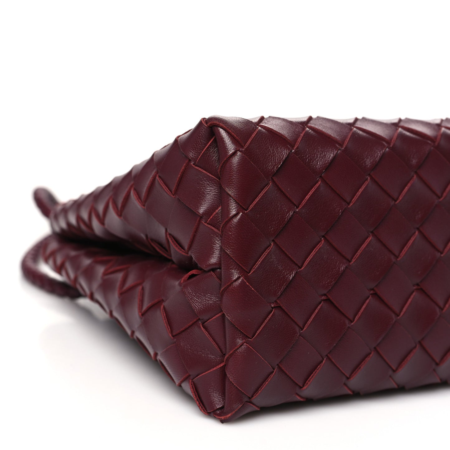 Nappa Intrecciato Small Andiamo Shoulder Bag Barolo