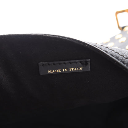 Burberry Calfskin Studded Bridle Saddle Bag Black 6 of 8