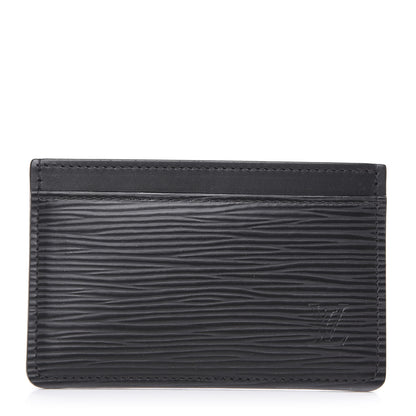 Louis Vuitton Epi Card Holder Black 1 of 7