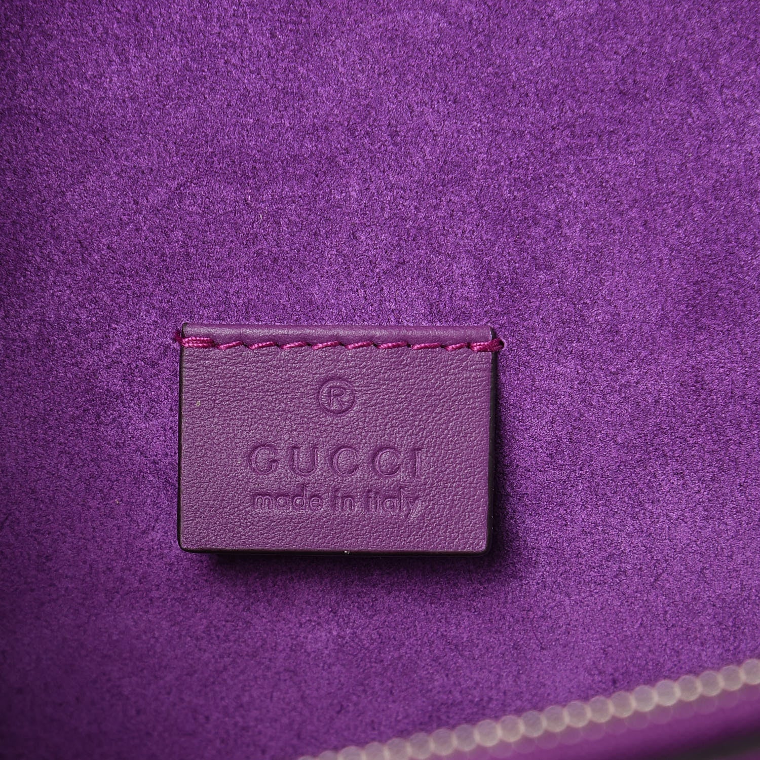 Gucci GG Supreme Monogram Embroidered Small Dionysus Shoulder Bag Purple 6 of 9