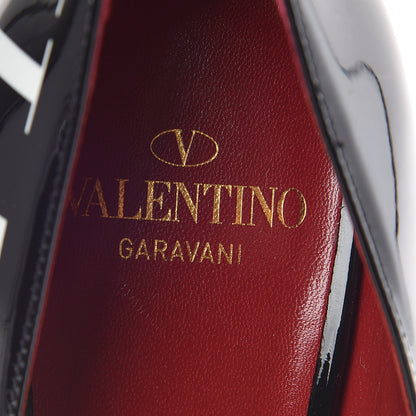 Valentino Garavani Patent VLTN 105mm Pumps 36.5 Black White 8 of 10