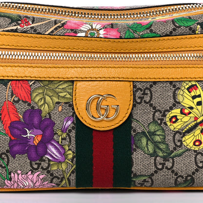 Gucci GG Supreme Monogram Flora Medium Ophidia Belt Bag Beige Multicolor Crop 8 of 13