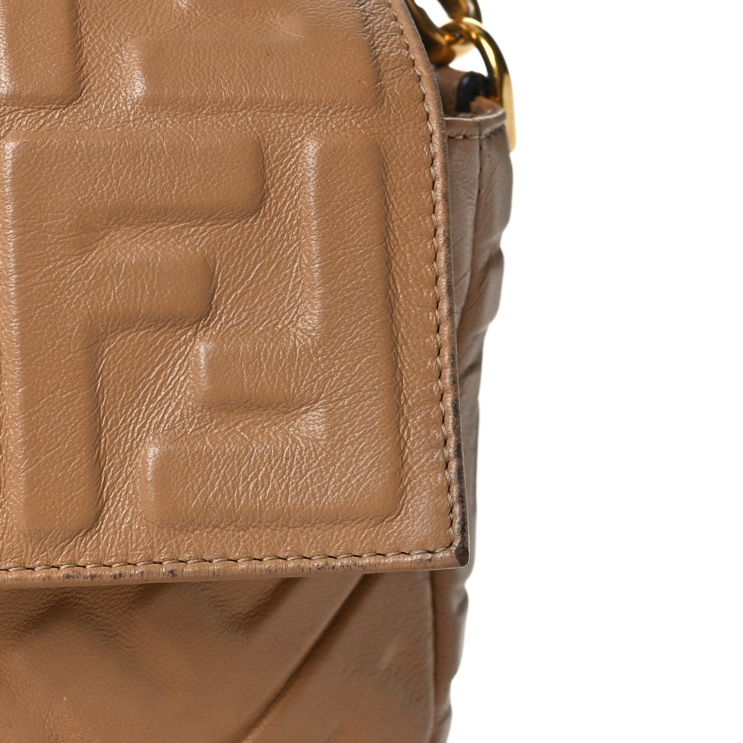 Nappa FF 1974 Embossed Baguette Durian