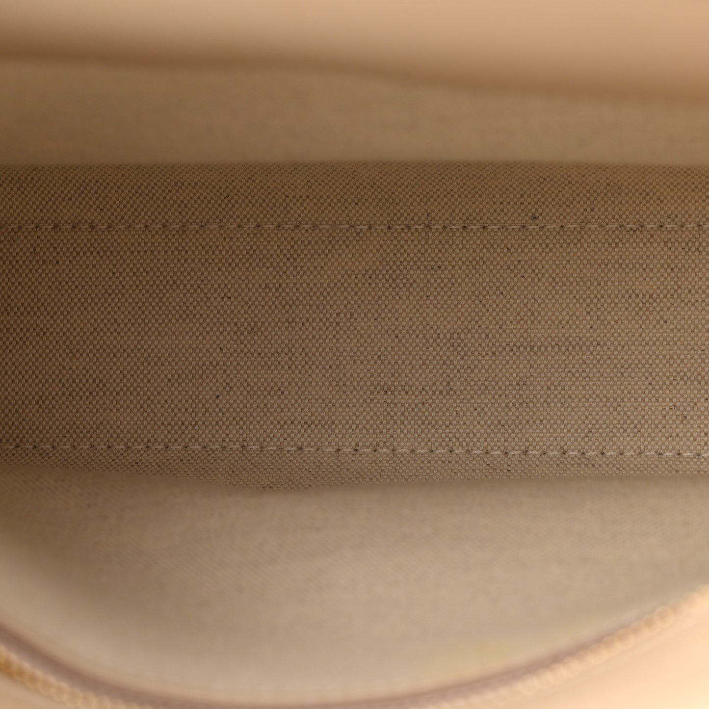 Smooth Calfskin Archive Canvas Check Mini Pocket Bag Dusty Sand