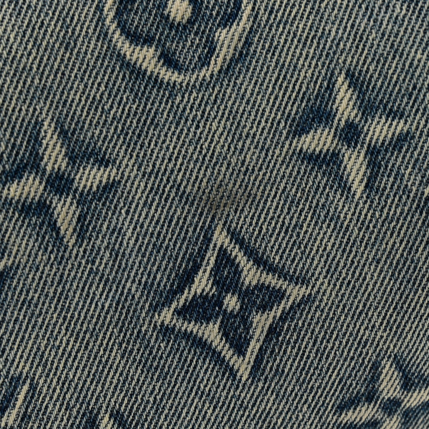 Monogram Washed Denim Keepall Bandouliere 50 Blue