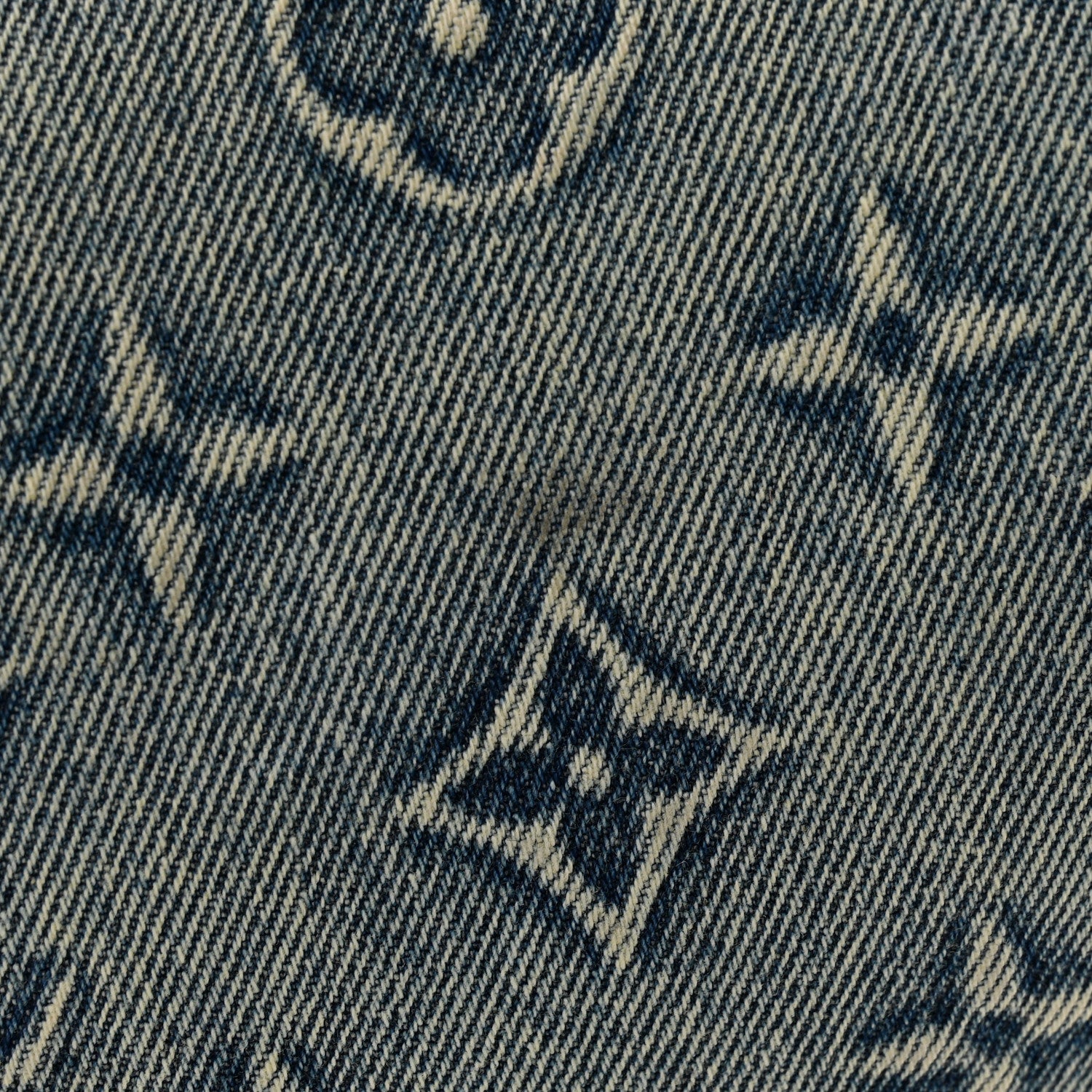 Louis Vuitton Monogram Washed Denim Keepall Bandouliere 50 Blue 9 of 9
