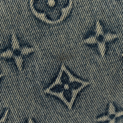 Louis Vuitton Monogram Washed Denim Keepall Bandouliere 50 Blue 9 of 9