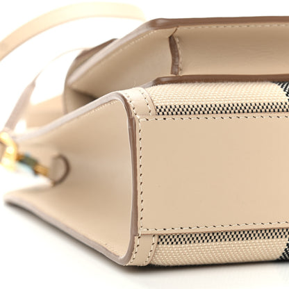 Burberry Smooth Calfskin Canvas Check Mini Pocket Bag Dusty Sand Soft Fawn 11 of 12