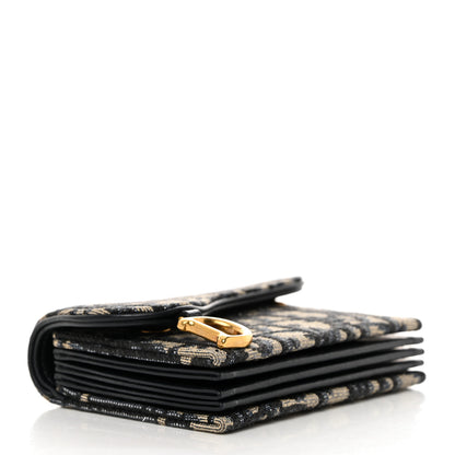 Christian Dior Oblique Saddle 5-Gusset Card Holder Blue 4 of 9
