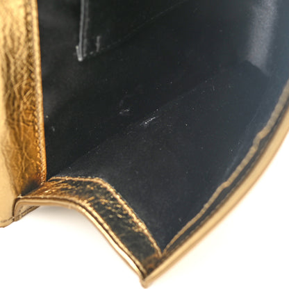 Saint Laurent Metallic Calfskin Monogram Large Belle De Jour Clutch Gold 6 of 6