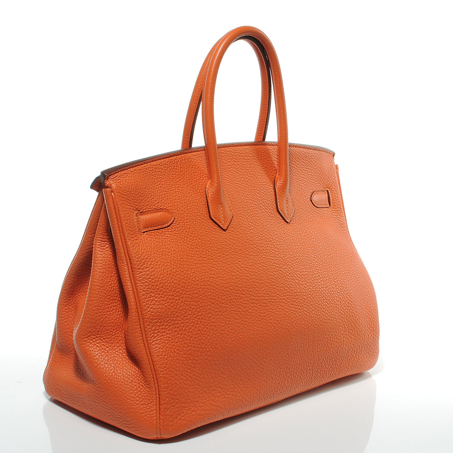 Taurillon Clemence Birkin 35 Orange