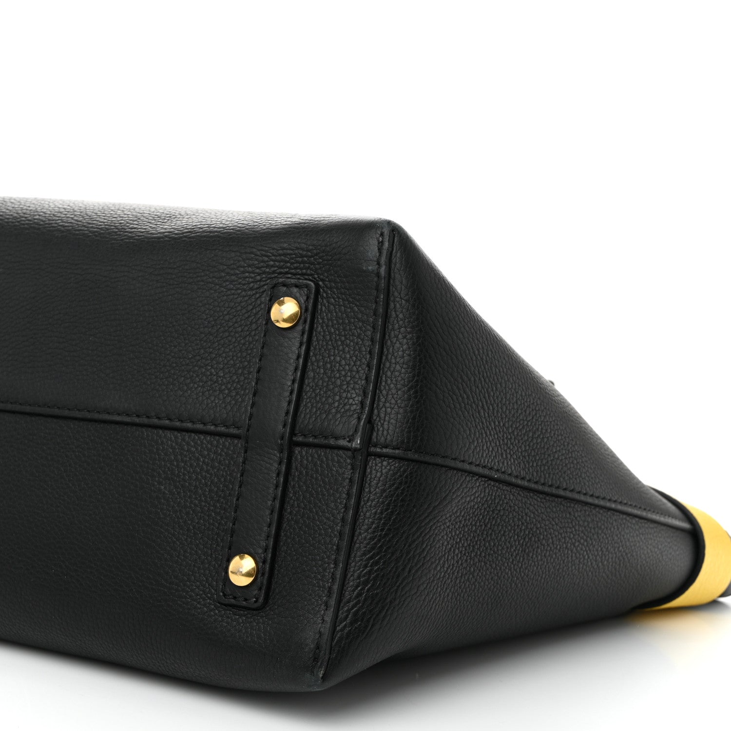 Burberry Marais Calfskin Medium Belt Bag  Black Yellow 11 of 12