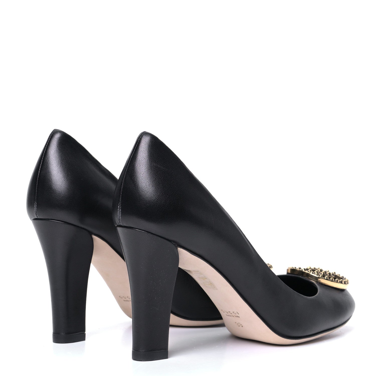 Gucci Malaga Kid GG Pumps 39 Black 3 of 4