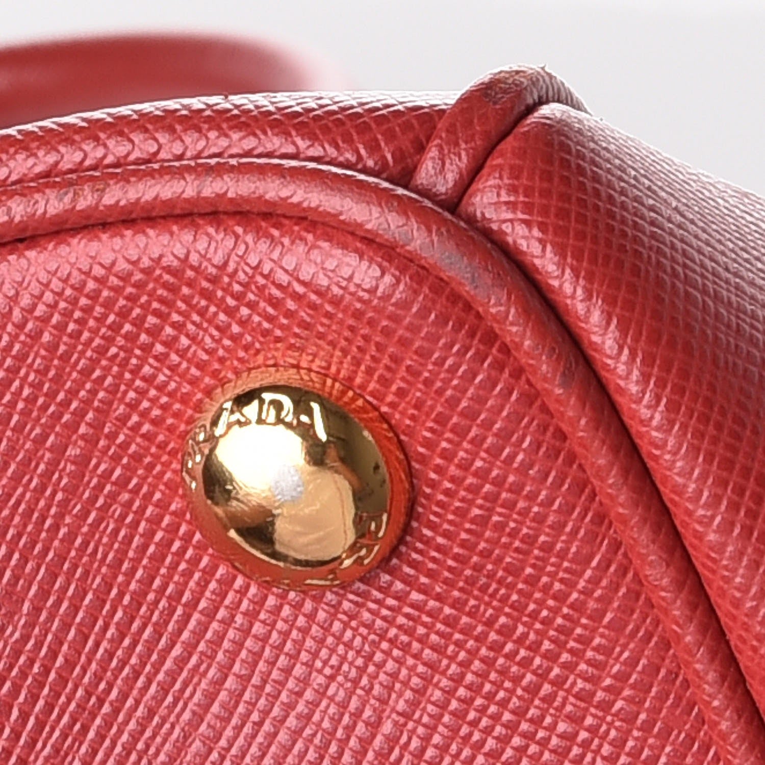 Prada Saffiano Small Galleria Double Zip Tote Fuoco 11 of 14