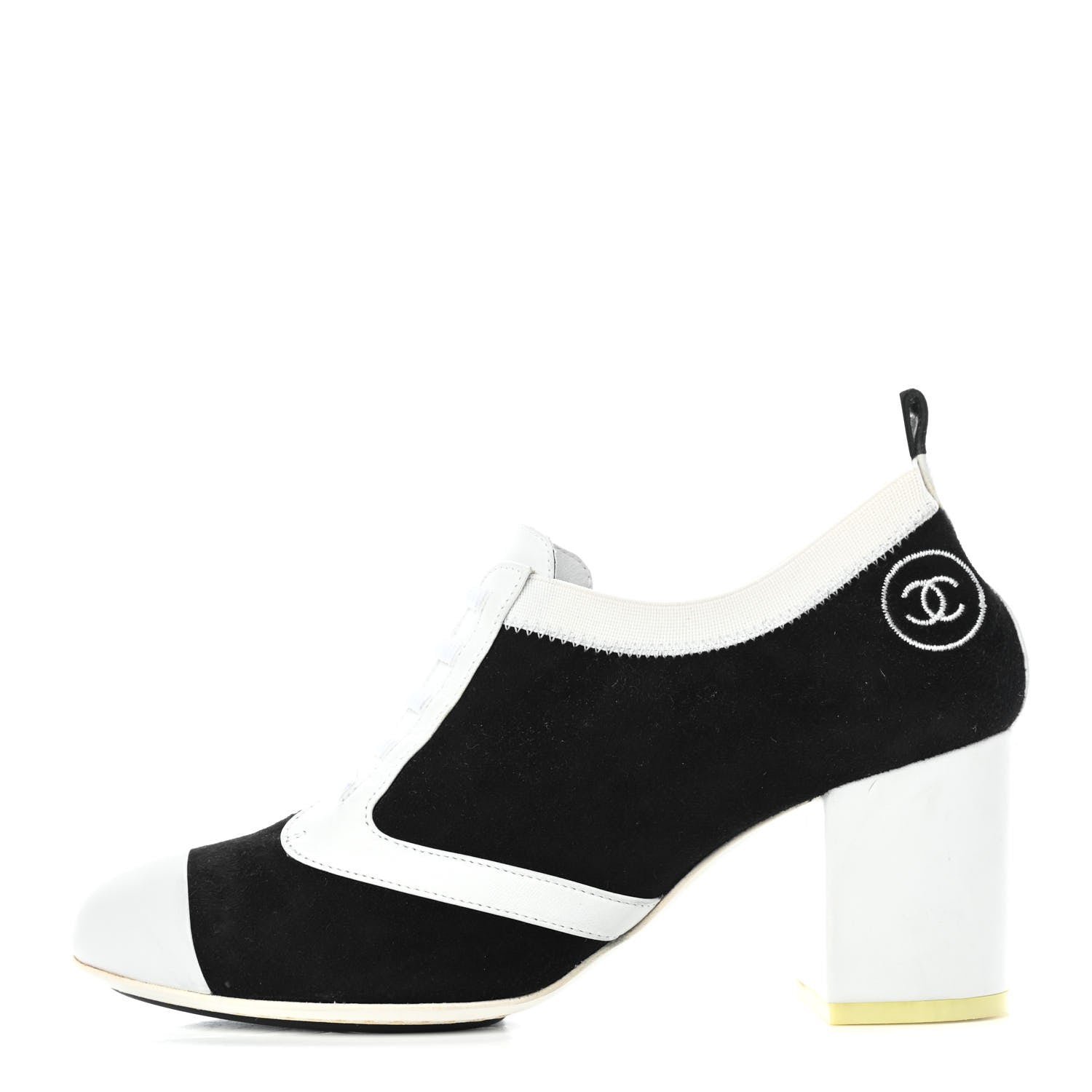 Chanel Velvet Lace Up Short Boots 37.5 Black 1 of 8