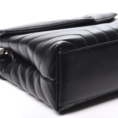 Saint Laurent Calfskin Y Quilted Monogram Medium Loulou Chain Satchel Black 5 of 11