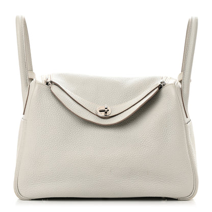 Hermes Taurillon Clemence Lindy 30 Gris Perle 1 of 18