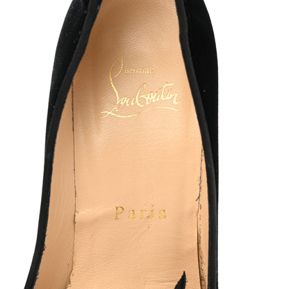 Christian Louboutin Velvet Madame Menule Bow 100 Pumps 35 Black 7 of 11