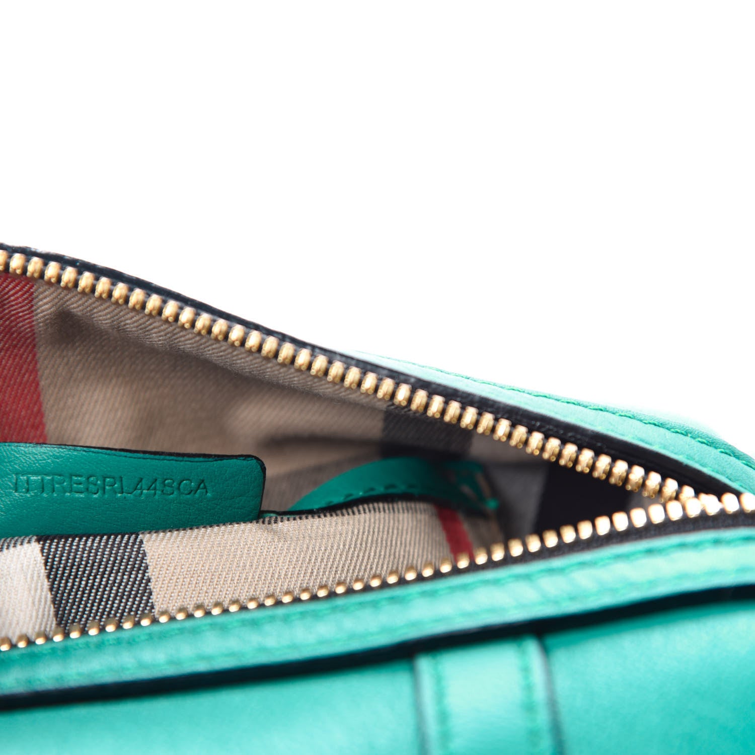 Burberry Soft Calfskin Small Alchester Bowling Bag Aqua Green 11 of 12