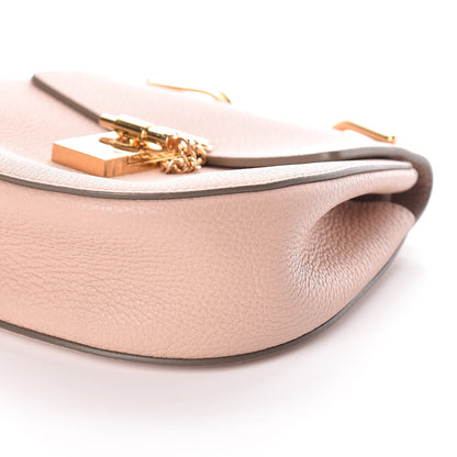 Chloe Grained Lambskin Mini Drew Shoulder Bag Cement Pink 9 of 9