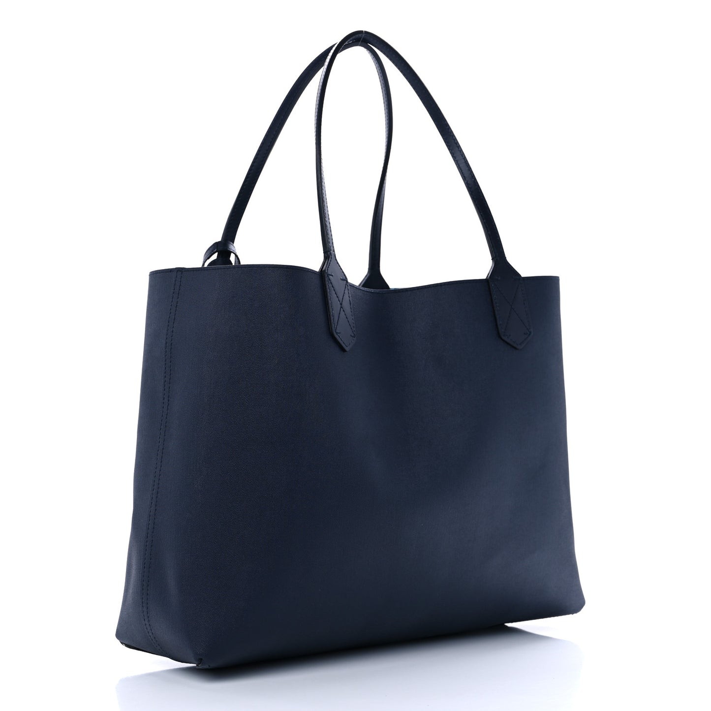 GG Supreme Monogram Blooms Medium Reversible Tote Beige Blue Navy