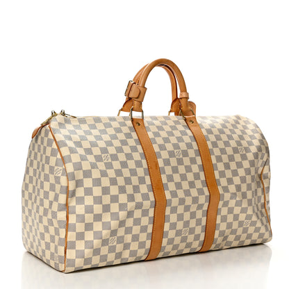 Louis Vuitton Damier Azur Keepall 50 2 of 11