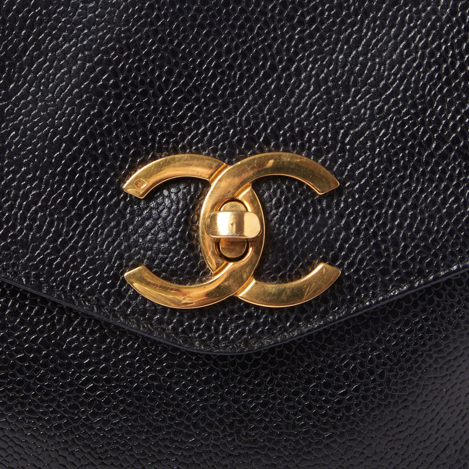 Chanel Caviar CC Shoulder Bag Black 6 of 9