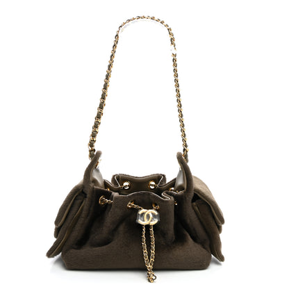 Chanel Pony Hair Mini Chanel 25 Handbag Dark Khaki 1 of 10