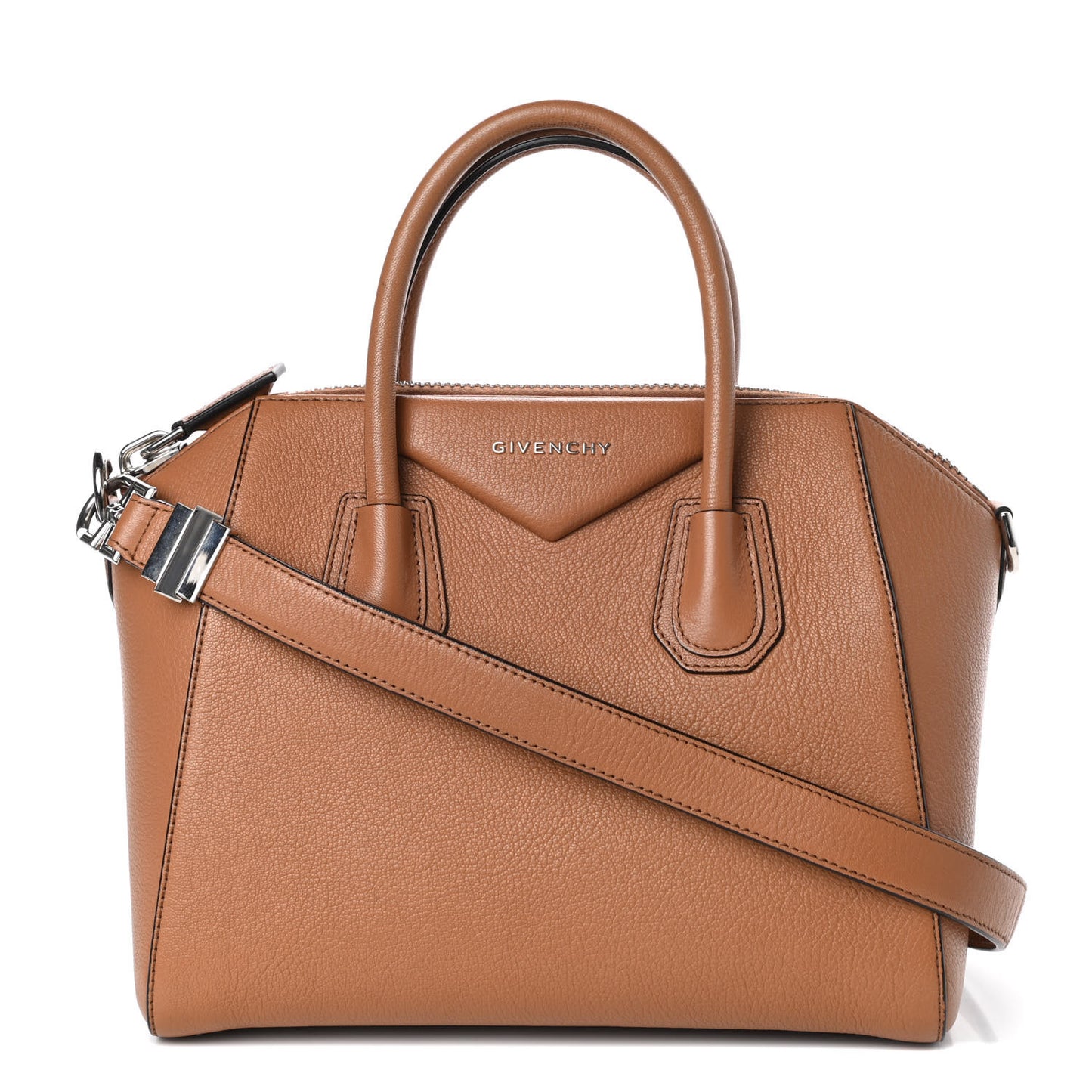 Sugar Goatskin Small Antigona Caramel