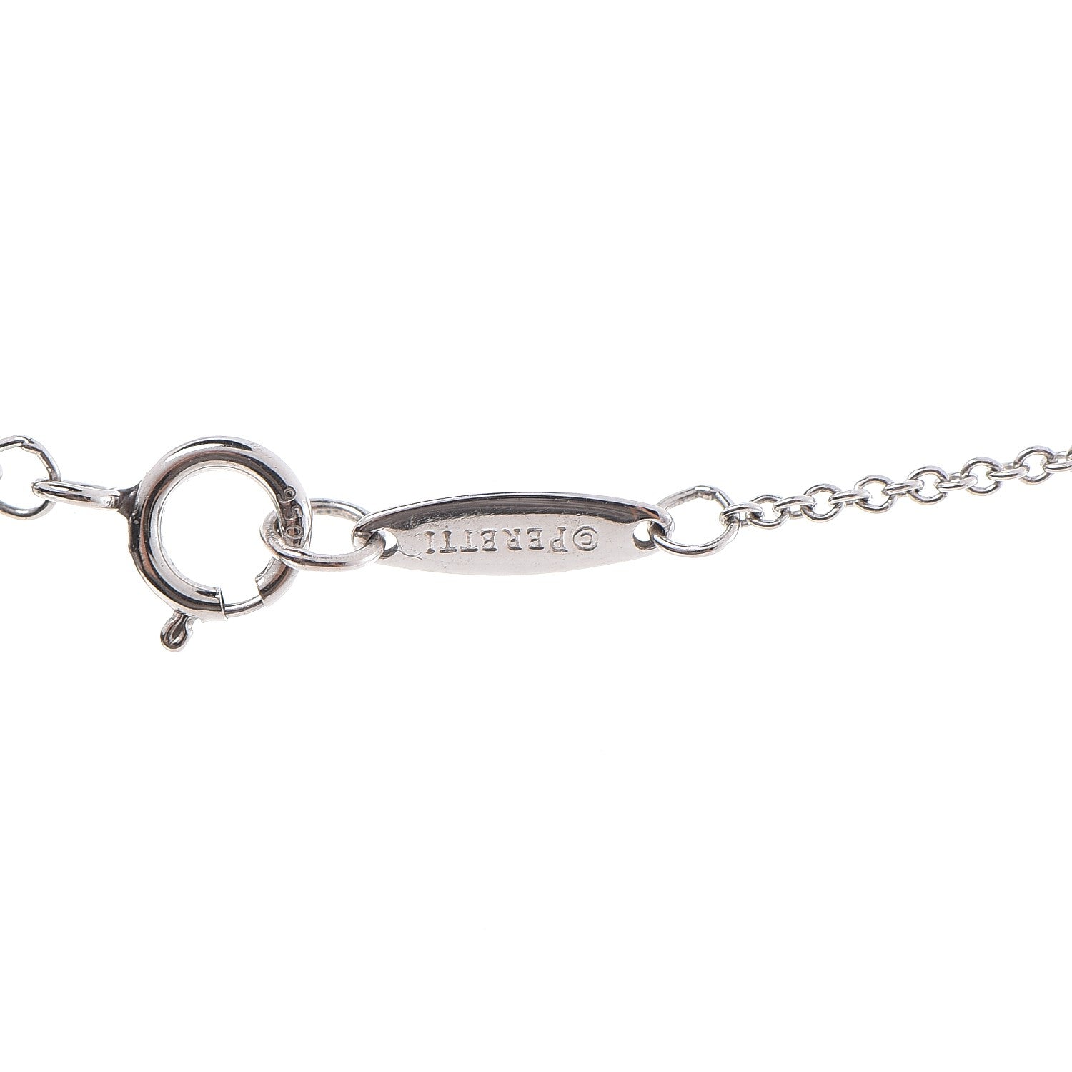 Tiffany Platinum Diamond .29ct Elsa Peretti Diamonds by the Yard Pendant Necklace 6 of 9