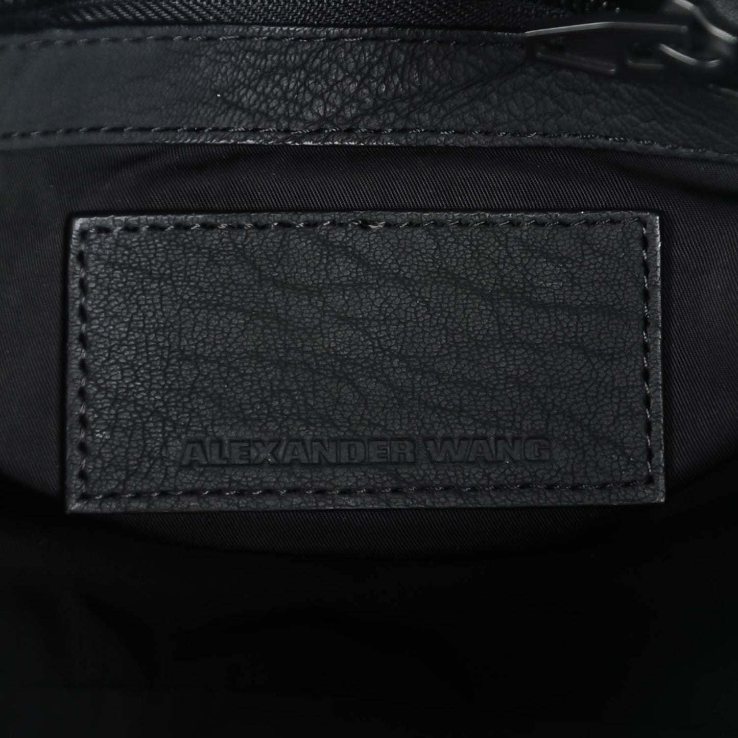 Pebbled Lambskin Rockie Black Iridescent Hardware