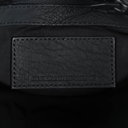 Alexander Wang Pebbled Lambskin Rockie Black Iridescent Hardware 6 of 8