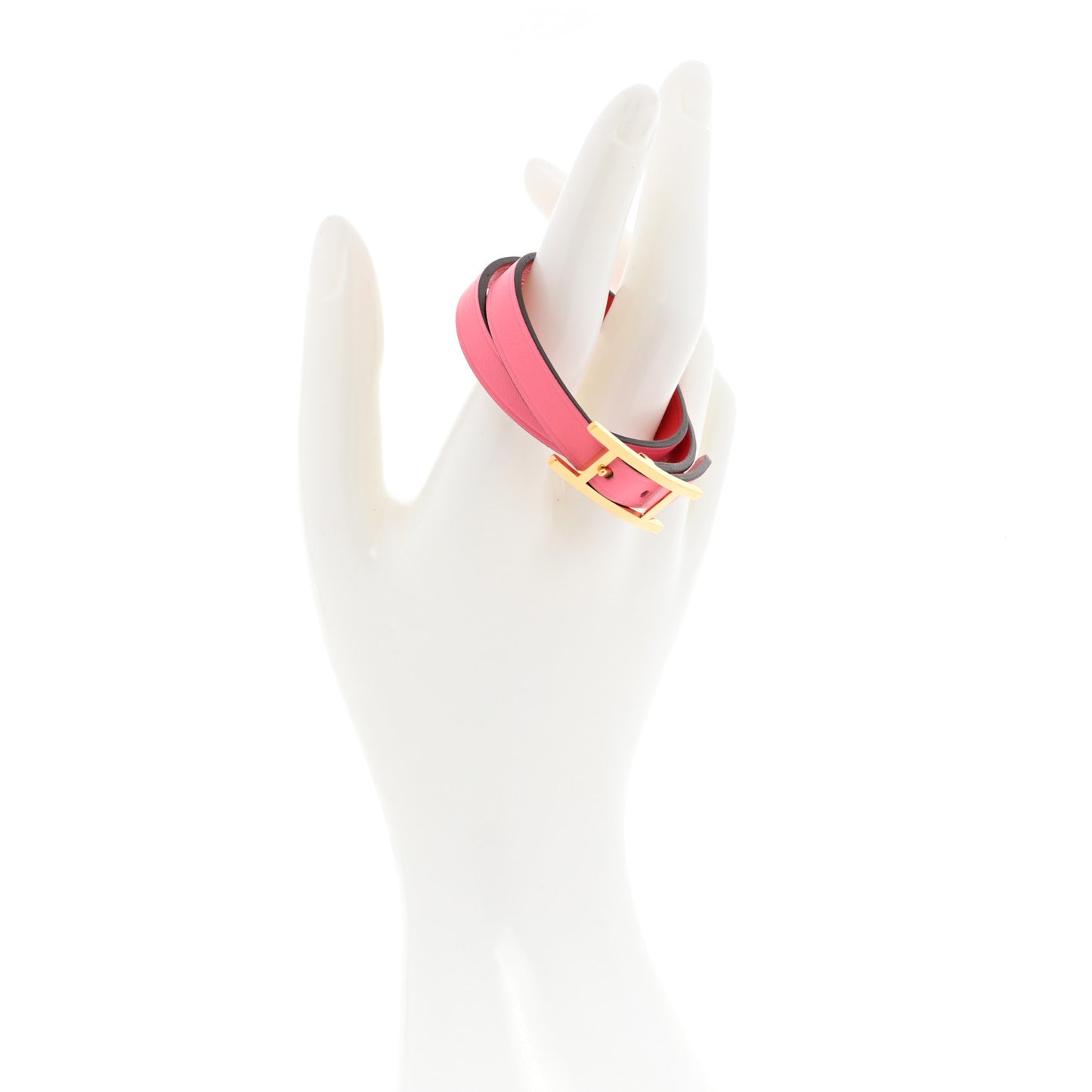Swift Chamonix Behapi Double Tour Reversible Bracelet T2 Rose Azalee Rouge De Coeur