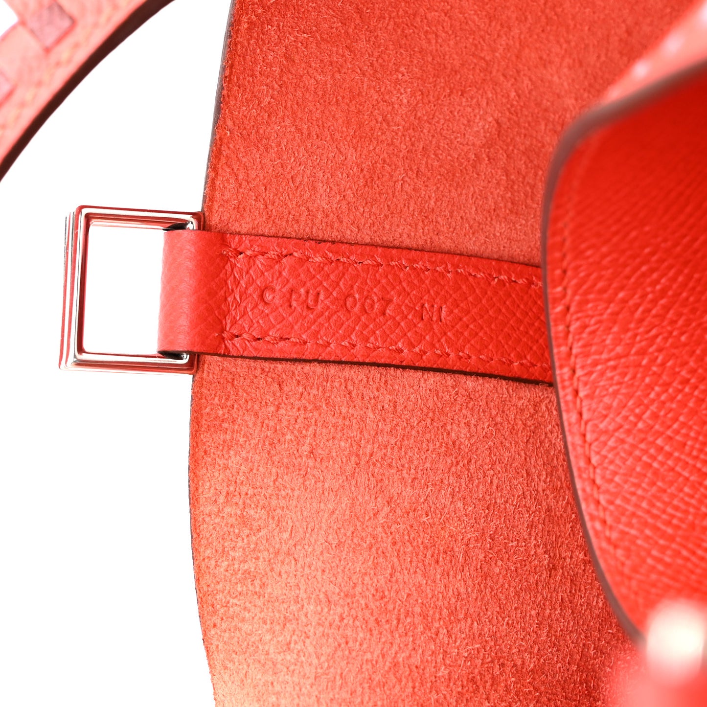 Epsom Tressage De Cuir Picotin Lock 18 PM Capucine Celeste Rouge H