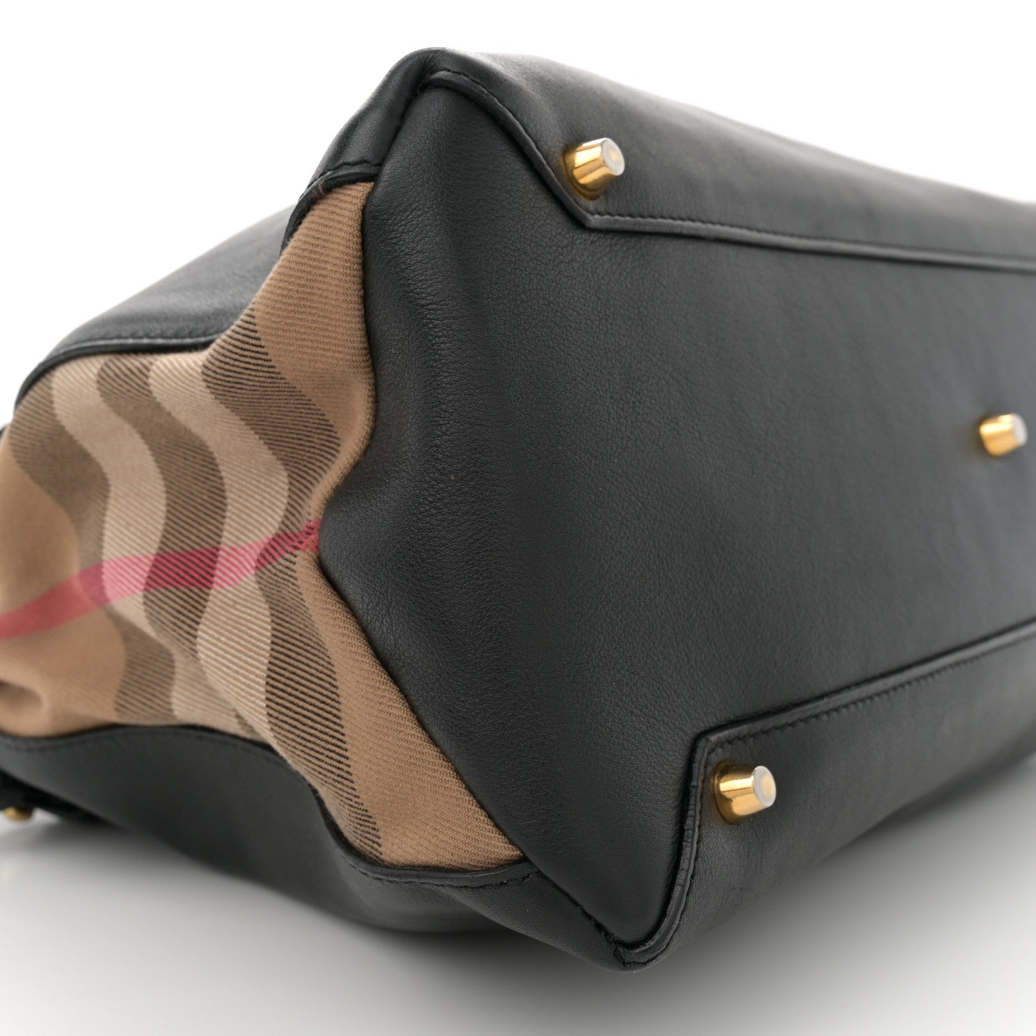 Burberry Smooth Calfskin Medium Sartorial Banner Tote Black 9 of 15