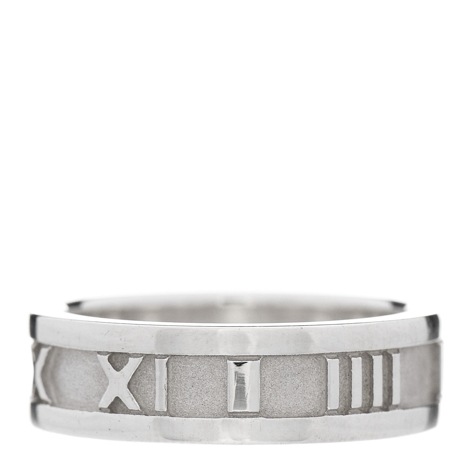 Tiffany Sterling Silver Atlas Ring 56 7.5 2 of 4