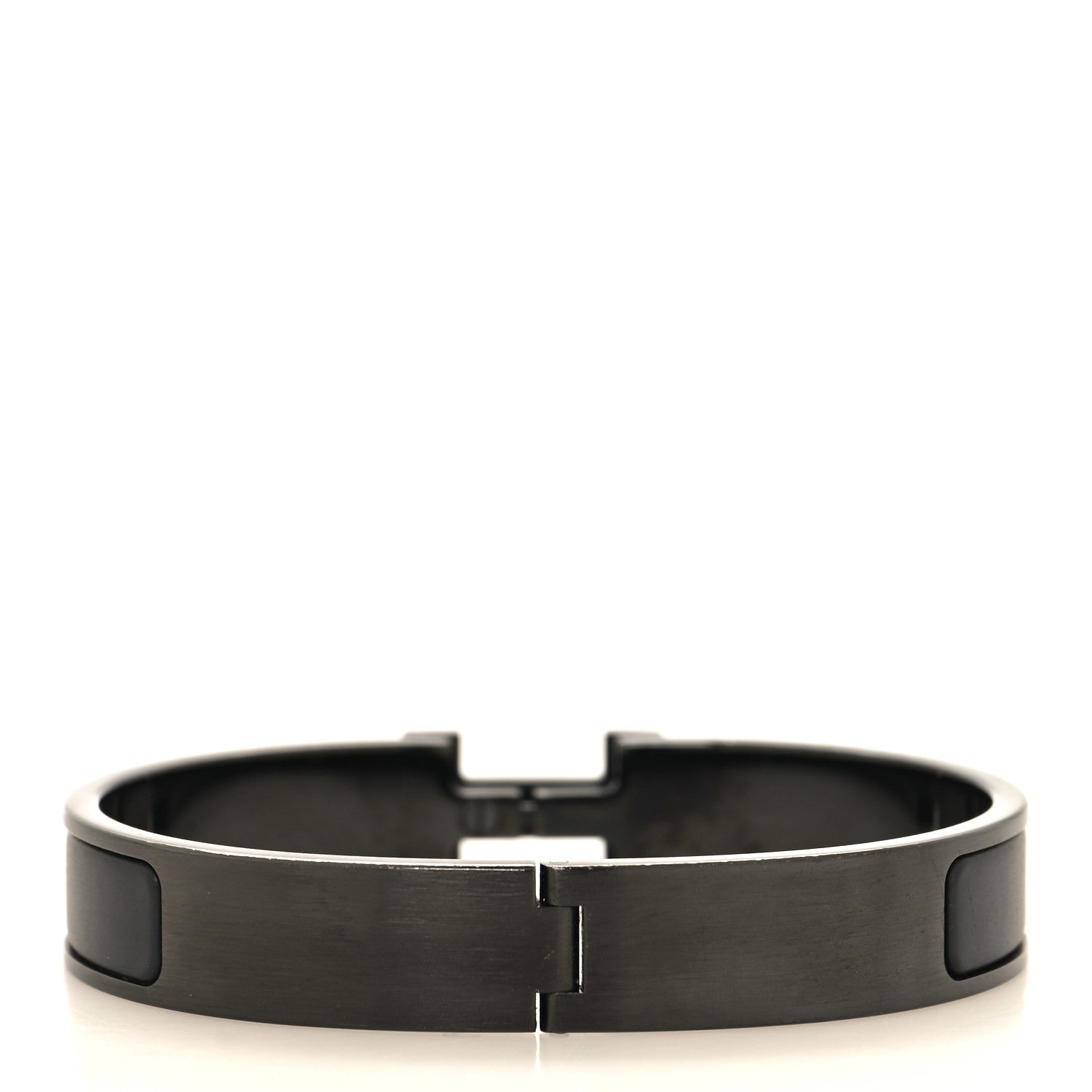 Hermes Matte Enamel Narrow Clic Clac HH Bracelet T5 So Black 3 of 4
