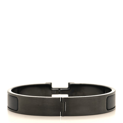 Hermes Matte Enamel Narrow Clic Clac HH Bracelet T5 So Black 3 of 4