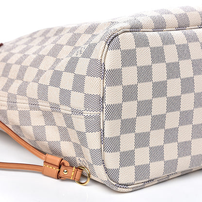 Louis Vuitton Damier Azur Neo Neverfull MM Rose Ballerine 7 of 16