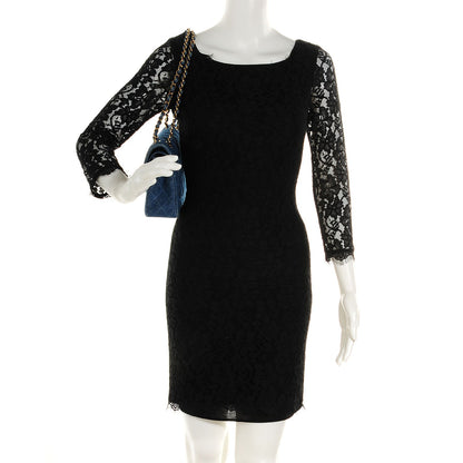 Chanel Denim Quilted Medium Double Flap Navy Blue 2 of 9