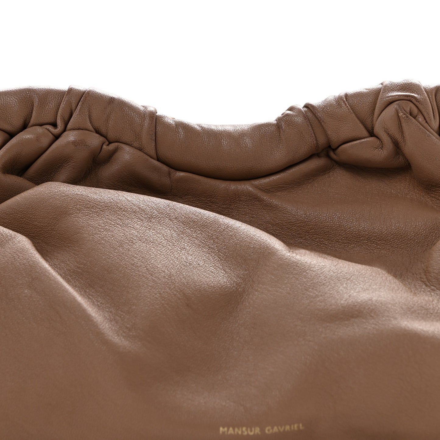 Lambskin Cloud Clutch Biscotto