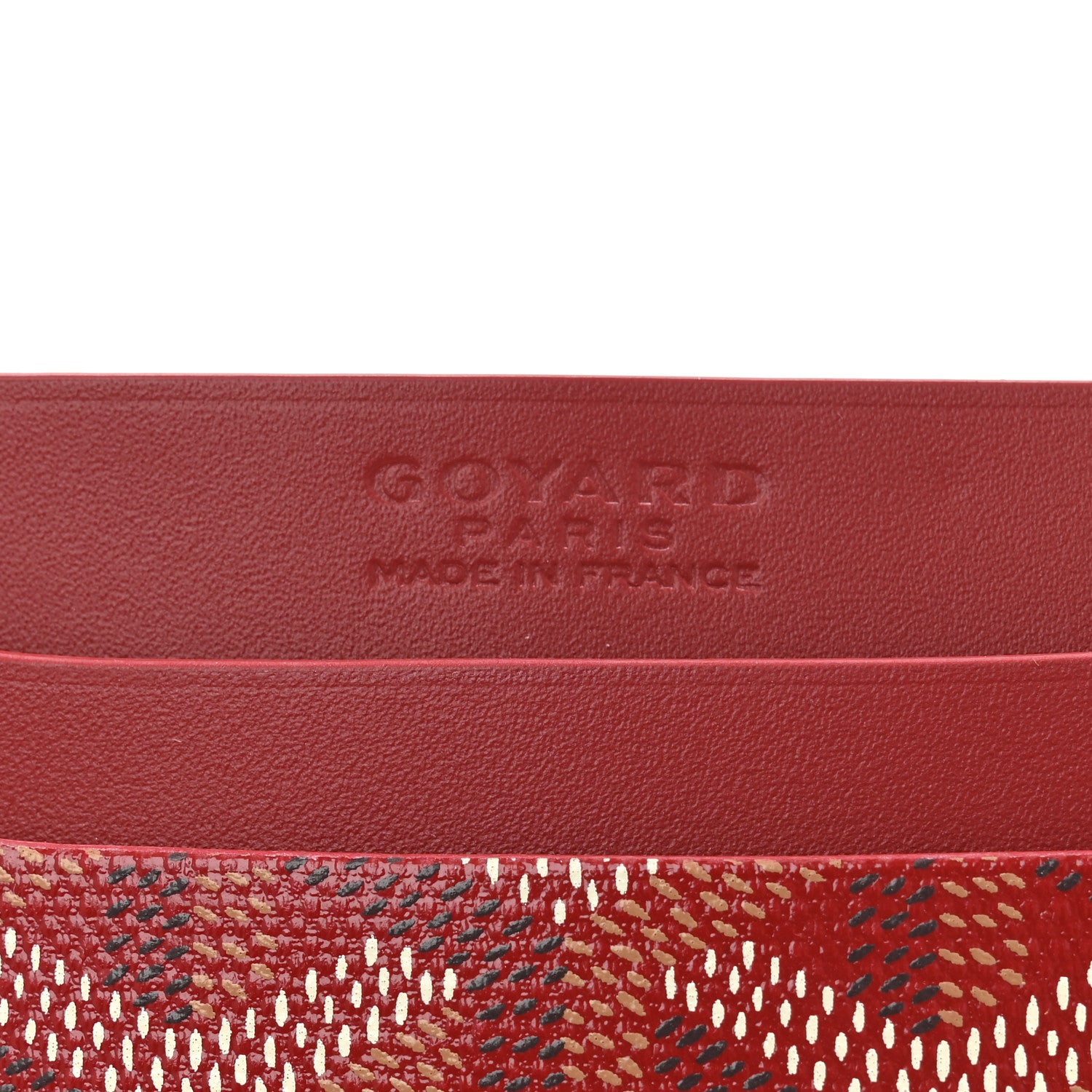 Goyard Goyardine Saint Sulpice Card Holder Red 6 of 8