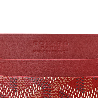Goyard Goyardine Saint Sulpice Card Holder Red 6 of 8