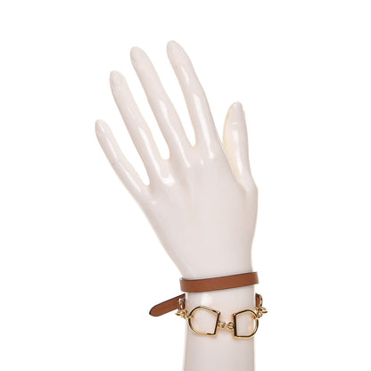 Hermes Swift Etrier Double Tour Bracelet Gold 2 of 5