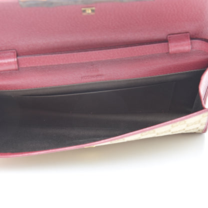 Gucci Monogram Bamboo Bar Clutch Red 5 of 10
