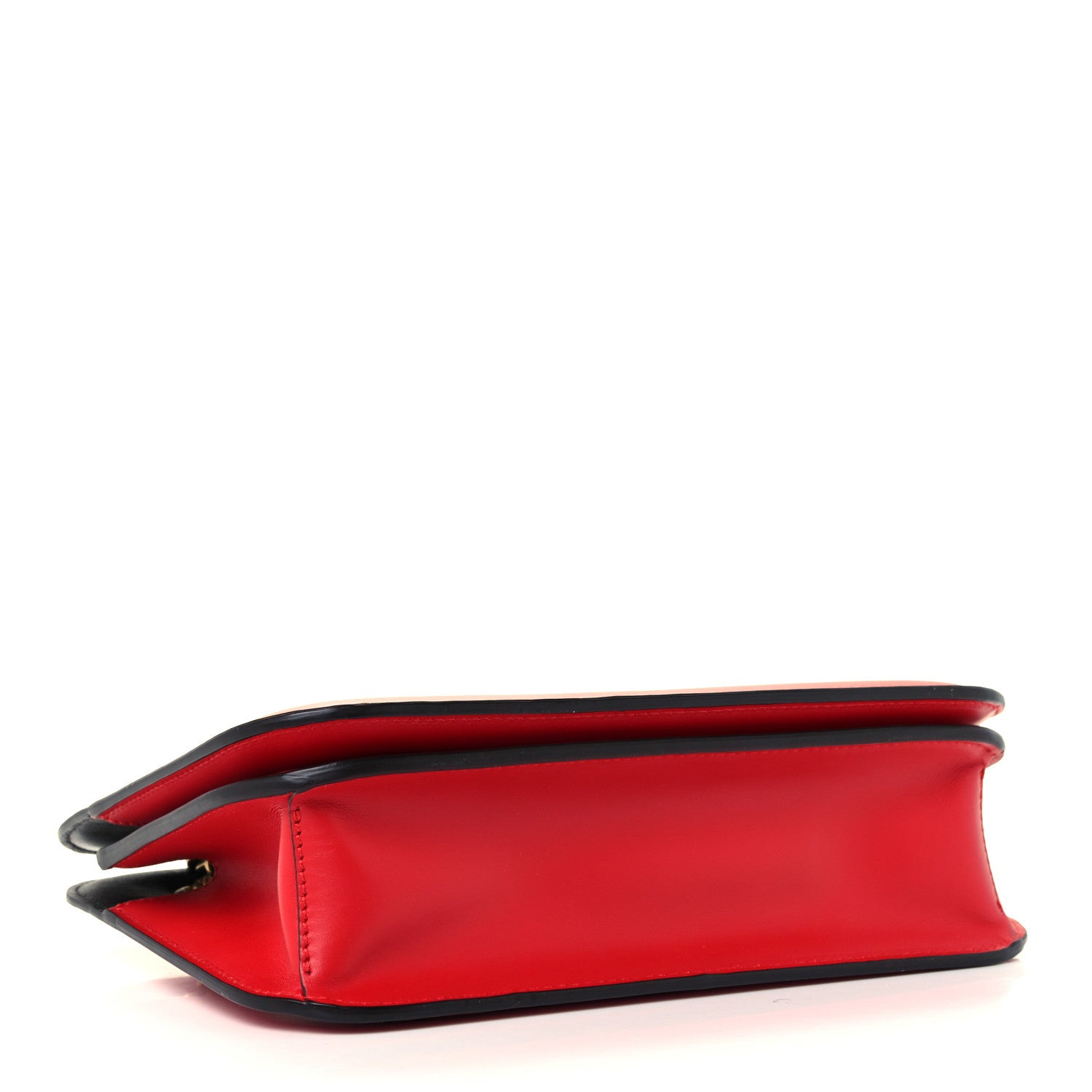 Fendi Vitello King Nubuck Pequin Karligraphy Pocket Shoulder Bag Rosso Cardinale Tobacco Moro 4 of 13