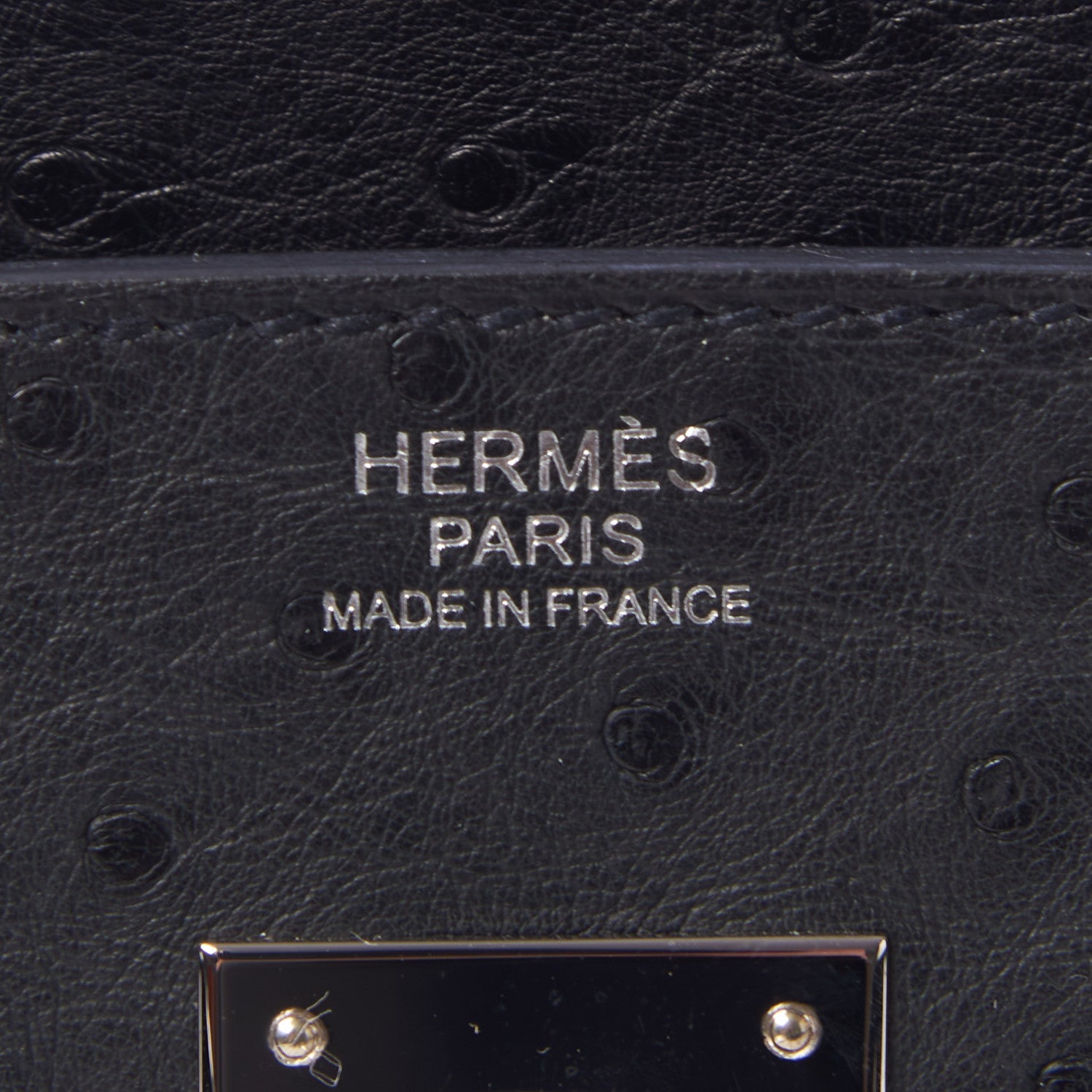 Hermes Ostrich Birkin 30 Black 25 of 33
