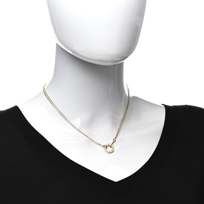 Cartier 18K Yellow Gold 2 Diamond LOVE Necklace 2 of 5